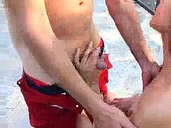 Anaal, Sperma in gezicht, Latijnse vrouw, Openbaar