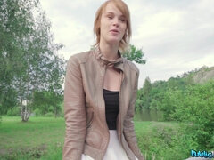 Amateur, Américain, Gros seins, Sucer une bite, Cuir, Pov, Rousse roux, Tatouage