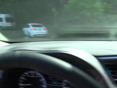 Amateur, Playa, Coche, Gafas, Peludo, Pajear, Aceite, Orgasmo