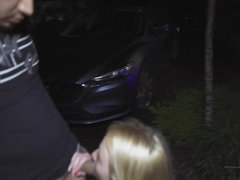 Blond, Pijpbeurt, Sperma shot, Dronken, Kwartet, Groep, Hardcore, Buiten