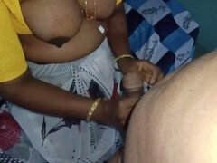 Satin saree aunty gives strong rides to her stepbrother with big boobs and perky nipples