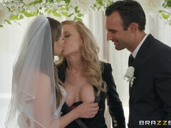 Mamada, Novia, Vestidas, Ffm, Trio