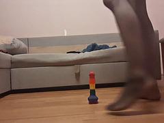 Sasha Earth TS Anal Dildo Slam