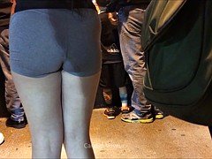 Cul, Spandex, Adolescente, Serré, Voyeur