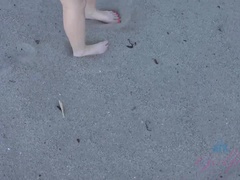 Playa, Bikini, Morena, Papá, Despelote, Perforación, Coño, Tetas