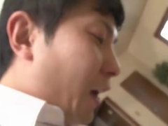 アジア人, デカパイ, フェラチオ, イく瞬間, なめる, オナニー, 淫乱熟女, オマンコ