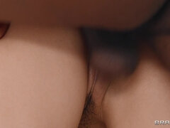 Emily Willis in sexy lingerie gets her pussy and mouth fucked