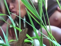 Amateur, Blonde, Sucer une bite, De plein air, Public