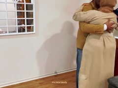 Arabe, Novio, Pareja, Besar, Bragas, Madrastra, Apretado, Esposa