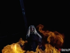 Grosse titten, Blondine, Auto, Spermaladung, Hd, Milf, Im freien, Flotter dreier