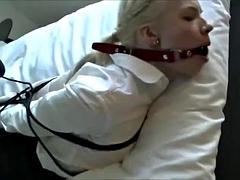 Blondine, Fesselspiele, Fetisch, Pov, Solo