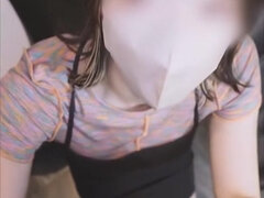 Leie, Asiatisch, Hochschule, Paar, Frau, Öffentlich, Realität, Toilette