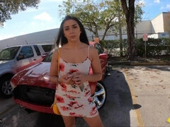 Roadside - Latina Fucks Her Car Mechanics Dick For A Favor With Lilly Hall And Sean Lawless