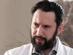 デカパイ, 茶髪の, 浮気する, 医者, ハードコア, パンティ, オマンコ, オッパイの