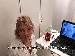 Blonde, Sucer une bite, Femme couguar, Mature, Mère que j'aimerais baiser, Maman, Russe, Professeur