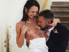フェラチオ, 結婚, フェティッシュ, Hd, オナニー, 自然山雀, 三人, 結婚式
