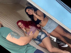 Amateur, Culo, Mamada, Garganta profunda, Latina, Desnudo, Puta, Trio