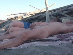 Playa, Italiano, Masturbación, Madres para coger, Desnudo, Al aire libre, Público, Esposa