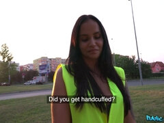 Americano, Culo, Tetas grandes, Mamada, Tetona, Polla, Al aire libre, Público