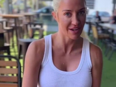 Meeting The Beautiful Blonde Sienna Day In Barcelona