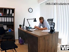Beauty, Cute, Czech, Hd, Office, Seduced, Tattoo, Tits