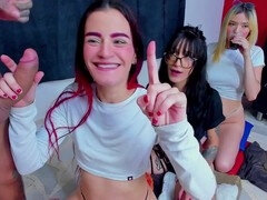 18 años, Verga grande, Mamada, Grupo, Latina, Puta