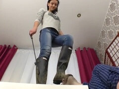 Femdom slave humiliation, abasement, femdome