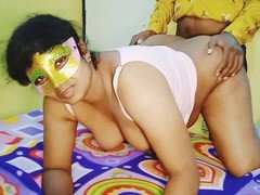 Aunt, Big ass, Big cock, Threesome