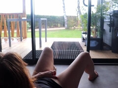 I Masturbate In Front Of The Window Like A Slut And A Stranger Walks By