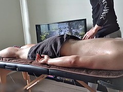 Enthousiasteling, Grote lul, Brits, Erotisch, Fetisj, Harig, Handbeurt, Masseren