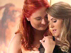 Fingering, Lesbian, Petite, Redhead, Teen
