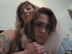 Cul, Sucer une bite, Poilue, Énorme, Embrassement, Léchez, Chatte, Plan cul à trois