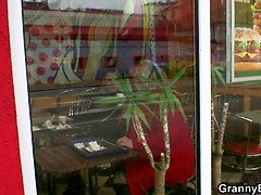 美人, ブロンド, 巨乳な, お婆さん, オナニー, 熟年, 淫乱熟女, オマンコ