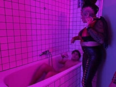 Dirty Slave Boy Obedient In Shower With Domina Dark & EdgesOfReality - Extreme Femdom Humiliation