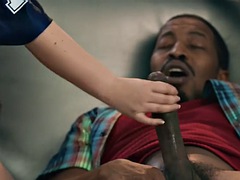 Grosser schwanz, Doppelpenetration, Handjob, Hardcore, Interrassisch, Realität, Jungendliche (18+), Flotter dreier