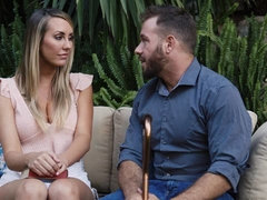 ブロンド, フェラチオ, バック, 手コキする, キス, なめる, オマンコ, 剃毛