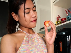 Amateur, Asiatique, Grosse bite, Queue, Branlette thaïlandaise, Adolescente, Thaïlandaise, Nénés