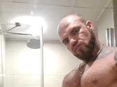 I got exhilarated while teaching in the gym and drained off right in the douche