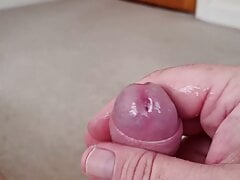 Un cut cock with cum