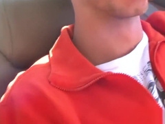 Straighty pledge jizzed in mouth outdoors