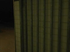Wank in public toilett