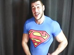 Superman big cock cum