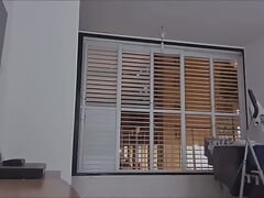 Naked at Home, Looking Outside Hoping to Get Caught