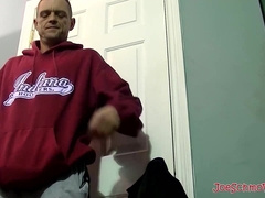 Straight hunk Jeff enjoys destroying an ass using his 7 inches enormous cock