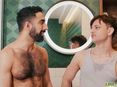 Justin Matthews gets to hook up with his stepbrother Jake Klerin