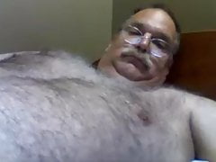 Daddy strokes on cam