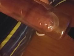 Pumping with a found used condom