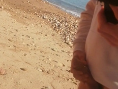 Public Onanism at the Beach