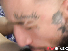 Big dicked stud Tyga deepthroats & barebacks slutty bottom Dali
