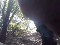 solo masturbating in the woods